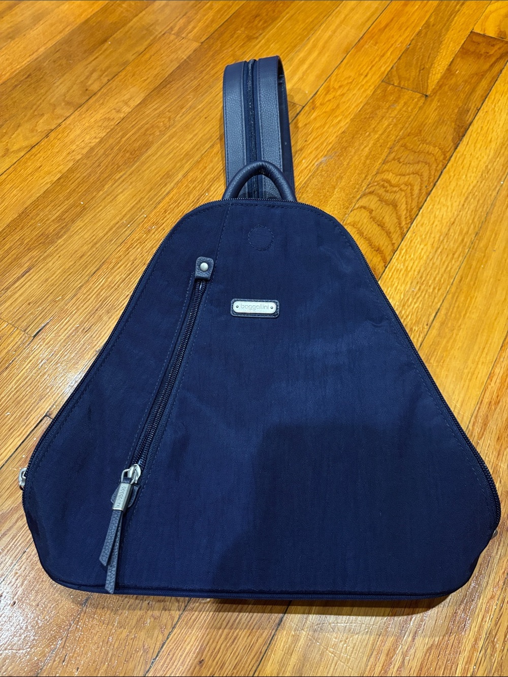 Baggallini Navy Triangle Sling Bag